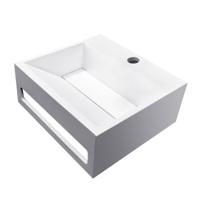 Wiesbaden Julia fontein Solid surface 30 x 28 x 12,5 cm mat wit