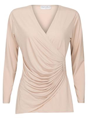 Top Geplooid Beige mw