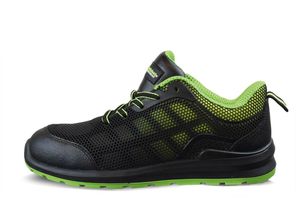 SafeFeet Askim 20-400 Lage Veiligheidsschoen S1P - Zwart/Lime