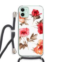 Roosjes: iPhone 11 Transparant Hoesje met koord