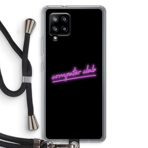 Vice Black: Samsung Galaxy A42 5G Transparant Hoesje met koord