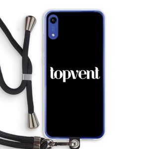 Topvent Zwart: Honor Play 8A Transparant Hoesje met koord