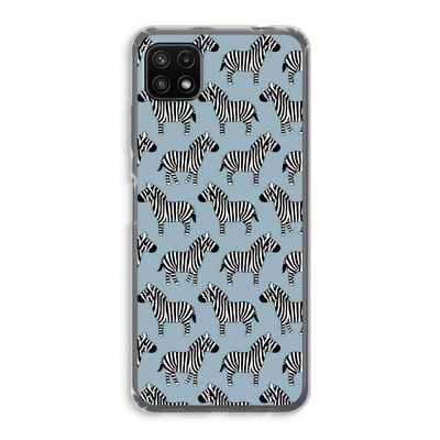 Zebra: Samsung Galaxy A22 5G Transparant Hoesje