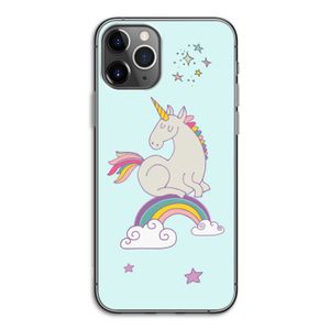 Regenboog eenhoorn: iPhone 11 Pro Transparant Hoesje