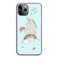 Regenboog eenhoorn: iPhone 11 Pro Transparant Hoesje