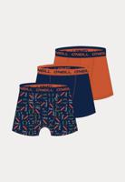 O'Neill - Boxershorts - 3 Pack - Marine & Oranje - thumbnail