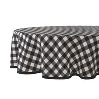 Tafelzeil rond ruit zwart 160 cm
