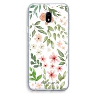 Botanical sweet flower heaven: Samsung Galaxy J3 (2017) Transparant Hoesje