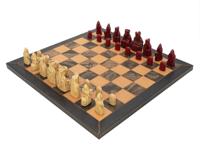 De Isle of Lewis Mid-Size Kardinaal Schaakset - Wizard's Edition