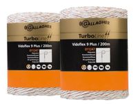 Gallagher Duopack Vidoflex 9 TurboLine Plus wit 2x200m - 069316 069316 - thumbnail