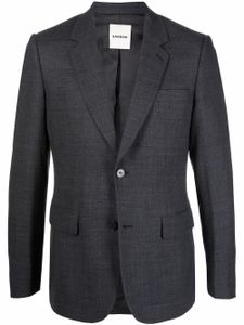 SANDRO veste de costume en laine à simple boutonnage - Gris