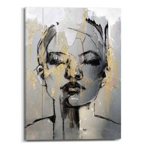 Reinders - Golden Face - Canvas Schilderij 70x50cm