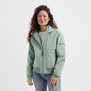 Travelin&apos; Women - waterproof jack - Groen - Maat 3XL