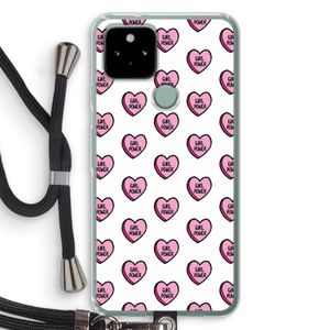GIRL POWER: Pixel 5 Transparant Hoesje met koord