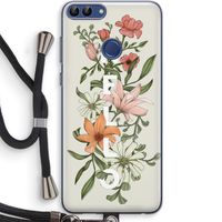 Hello bloemen: Huawei P Smart (2018) Transparant Hoesje met koord
