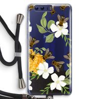 No flowers without bees: Honor 9 Transparant Hoesje met koord