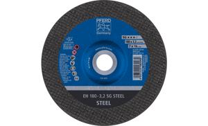 PFERD EH 180-3,2 SG STEEL 61323222 Doorslijpschijf gebogen 180 mm 25 stuk(s) Staal