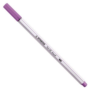 STABILO Pen 68 brush, premium brush viltstift, pruimen paars, per stuk