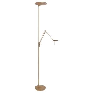 Steinhauer Messing leeslamp Zodiac LED 2-lichts 165cm 2107BR