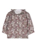 Mariella Ferrari blouse en coton à fleurs - Rouge