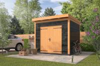 DHZ verblijf Almelo 300x300 horizontale wanden zwart geïmpregneerd