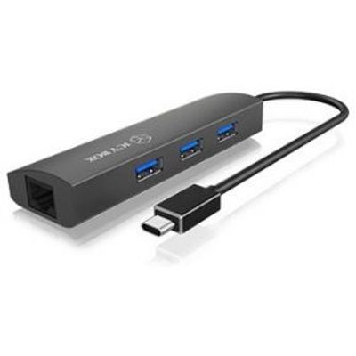 ICY BOX-HUB1406-C USB 3.0 (3.1 Gen 1) Type-C 5000Mbit/s Antraciet hub & concentrator