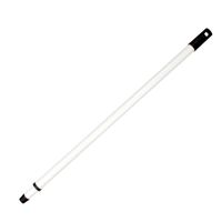 Metalen universele telescoopsteel wit/zwart 80-130 cm   -