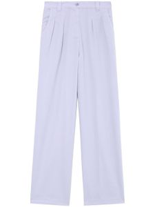 A.P.C. pantalon en coton à coupe ample - Violet