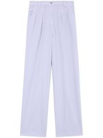 A.P.C. pantalon en coton à coupe ample - Violet