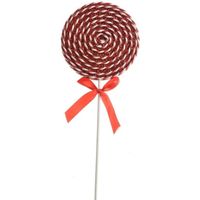1x Kerst hangdecoratie rood/witte lolly snoepgoed 36 cm   -