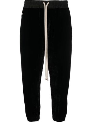 Rick Owens pantalon de jogging sarouel à coupe courte - Noir