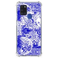 Extreme Case Samsung Galaxy A21s Angel Skull Blauw