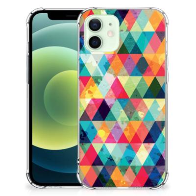 iPhone 12 Mini Doorzichtige Silicone Hoesje Geruit iPhone 12 Mini Doorzichtige Silicone Hoesje Geruit