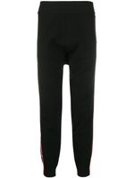 DSQUARED2 pantalon de jogging à bandes monogrammées - Noir