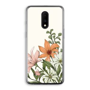 Floral bouquet: OnePlus 7 Transparant Hoesje