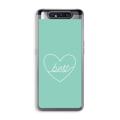 Best heart pastel: Samsung Galaxy A80 Transparant Hoesje