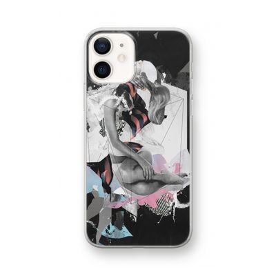 Camouflage de sommeil: iPhone 12 mini Transparant Hoesje