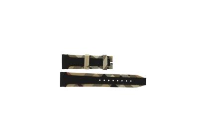 Horlogeband Burberry BU9032 Leder Multicolor 20mm