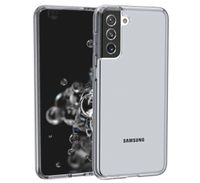 Casecentive Shockproof case Samsung Galaxy S21 Ultra black transparant - 8720153793254