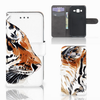 Hoesje Samsung Galaxy J3 2016 Watercolor Tiger - thumbnail