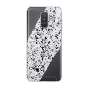 Gespikkelde marmer: Samsung Galaxy A6 Plus (2018) Transparant Hoesje