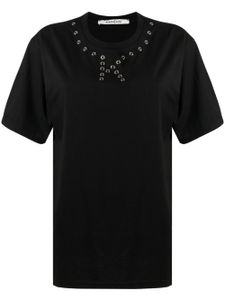 Kimhekim t-shirt à logo perforé - Noir