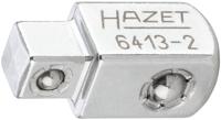 HAZET Doorsteekvierkant 6413-2 · 3/8 inch (10 mm) vierkant massief · 1/4 inch (6,3 mm) vierkant massief · Lengte: 22 mm - thumbnail