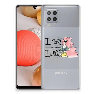 Samsung Galaxy A42 Telefoonhoesje met Naam i Can Samsung Galaxy A42 Telefoonhoesje met Naam i Can