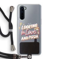 Pizza is the answer: OnePlus Nord Transparant Hoesje met koord