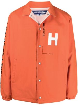 Junya Watanabe MAN surchemise à logo - Orange