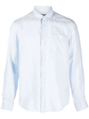 Vilebrequin chemise Caroubis en lin - Bleu