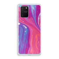 Paarse stroom: Samsung Galaxy S10 Lite Transparant Hoesje