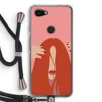 Woke up like this: Pixel 3a Transparant Hoesje met koord