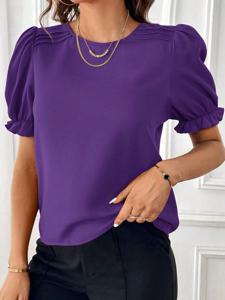 Casual Plain Regular Fit Blouse